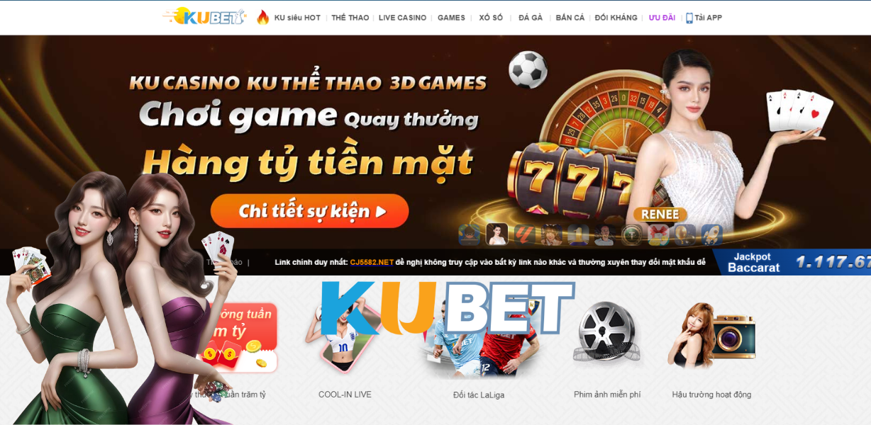 Ưu điểm khi chơi Live Casino tại CJ5582.NET – đường link chính thức Kubet